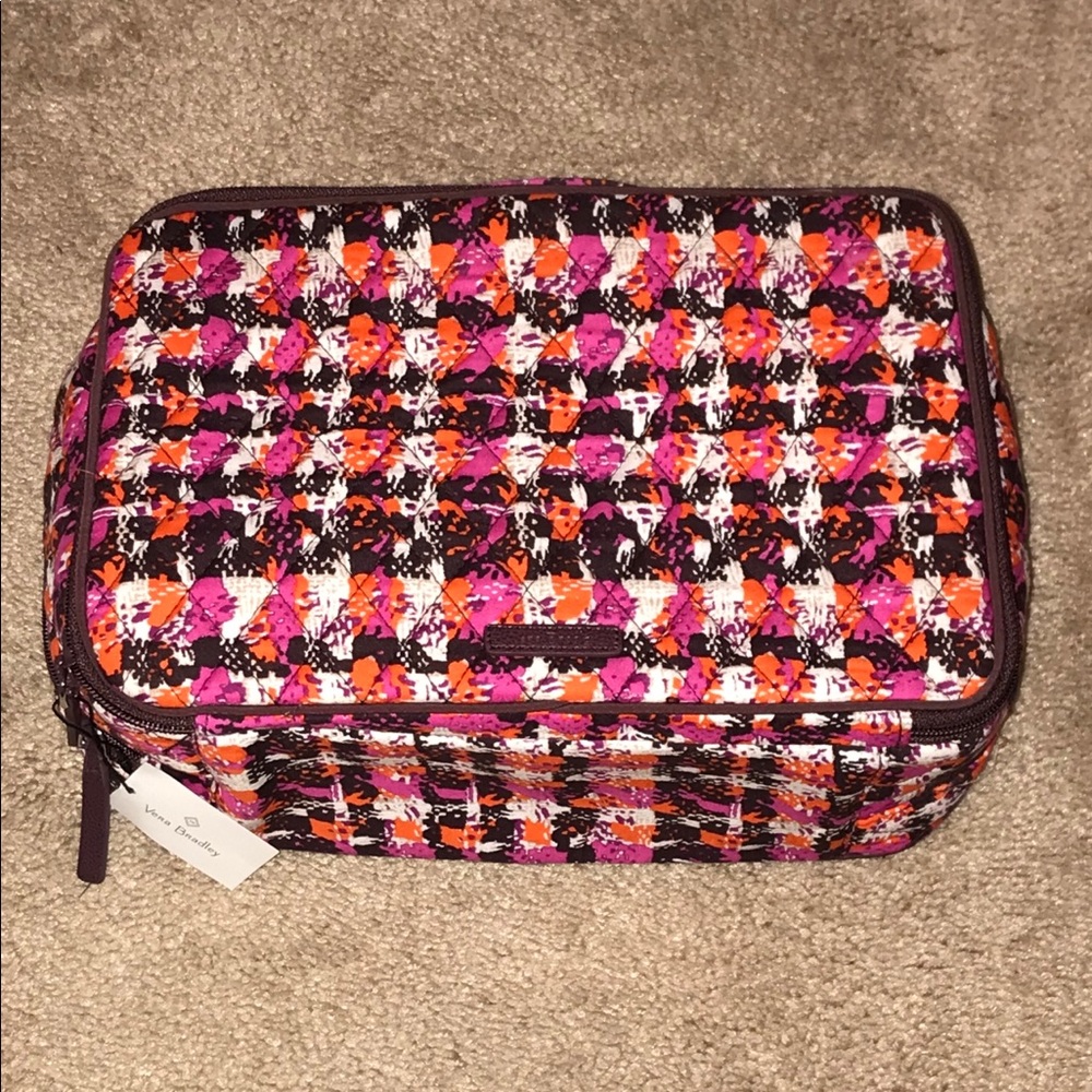 NWT Vera Bradley Large Blush and Brush Makeup Case